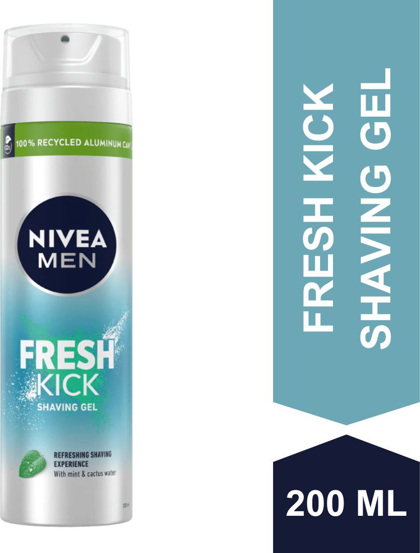 nivea Men Fresh Kick Mint & Cactus Water Shaving Gel-picture-41