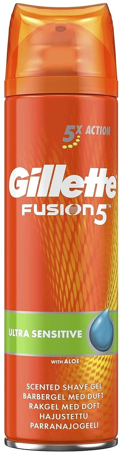 gillette Fusion 5 Men's Shaving Gel ( IMPORTED) leaves skin feeling clean and comfortable-picture-5
