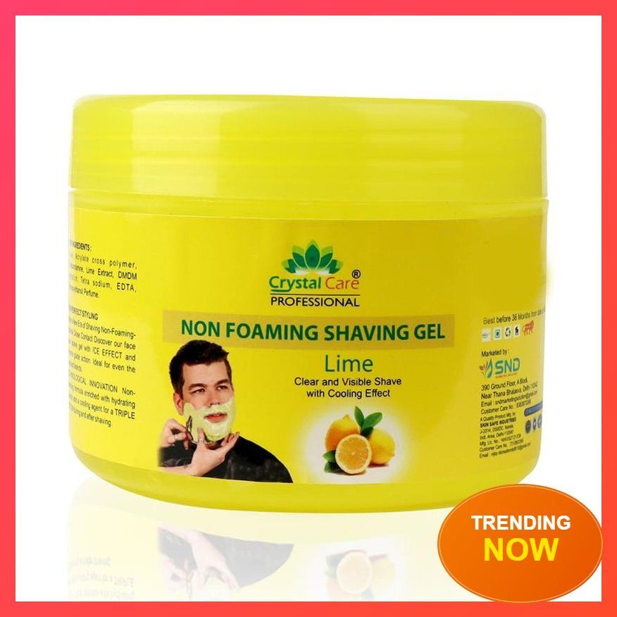 Advanced Lime Non Foaming Shaving Gel Formula 400 ml | Gentle Shaving for All Sk-image-30