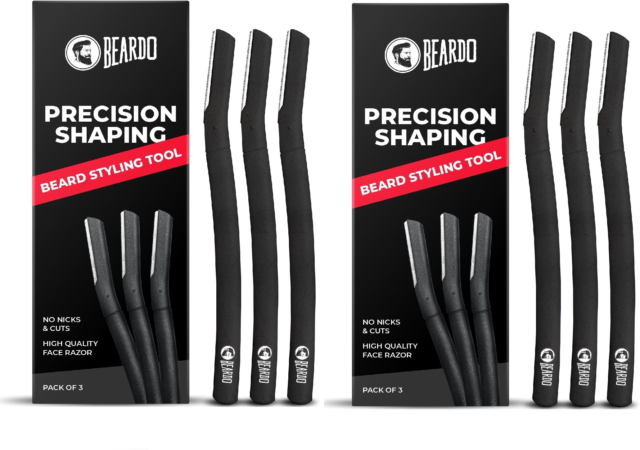 6 Precision Shaping Beard Styling Tool | Face Razor | No Nicks & Cuts, Men-image-18