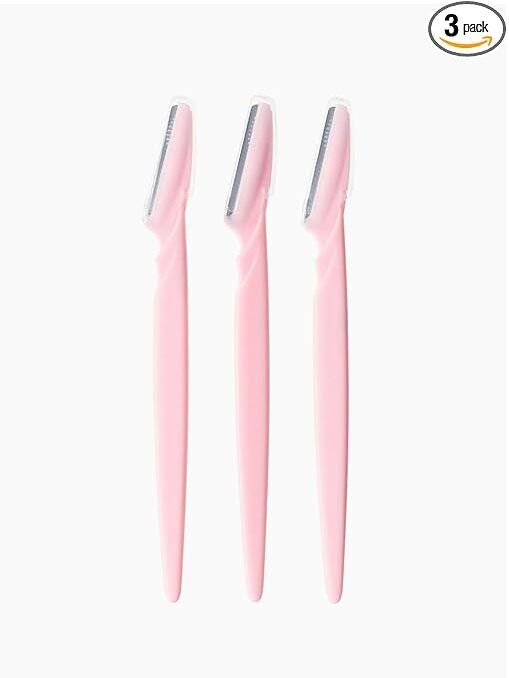 Eyebrow Razor for Women, Facial Hair Remover, Dermaplaning Tool, Pink,, Women-image-12
