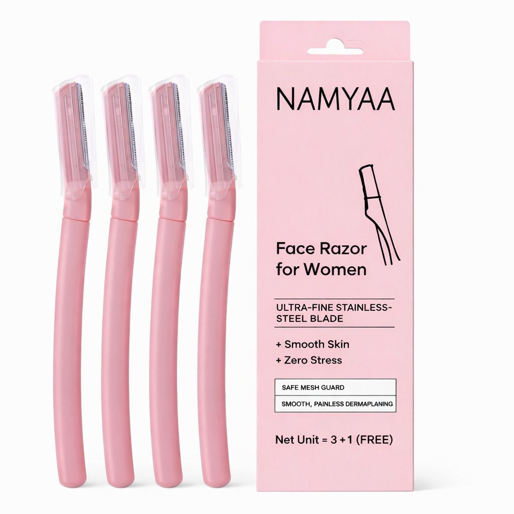 namyaa Reusable Face Razor for Women | Perfect for Eyebrows, Upper Lip & Chin, Men & Women-picture-11