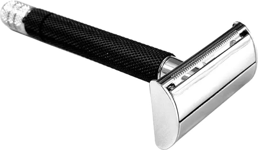 ubronik Elegant Butterfly Open Razor with Long Handle & Double Edge Blade Shaving, Men image 1