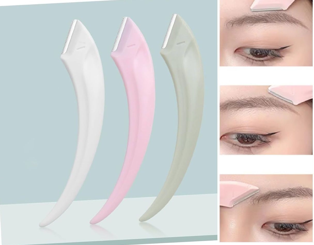 3 Pc Face & Eyebrow Razors For Women Reusable Quick & Easy Facial Hair Removal, Men & Women-image-23