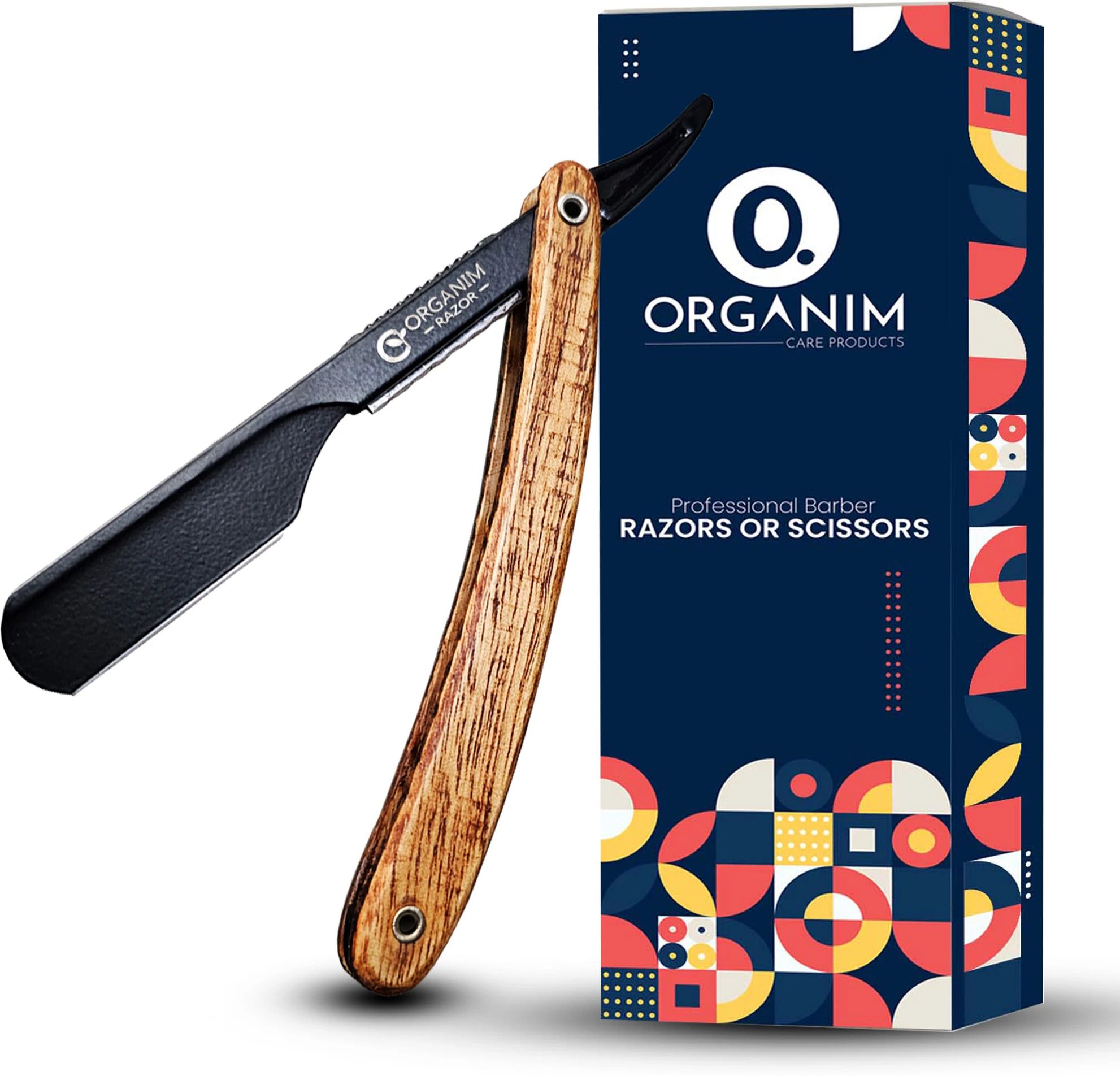 organim care products Straight Edge Wooden Barber Stainless Steel Sliding Shaving Razor, Men & Women-picture-10