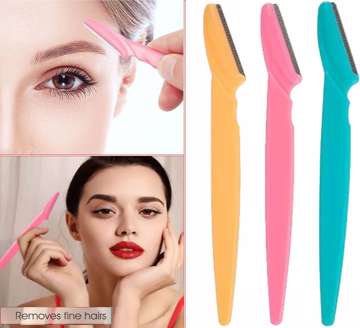 Buy Now Eye Brow Epilation Hair Removal Cutter Shaver Blades Makeup Tools, Men & Women-image-4