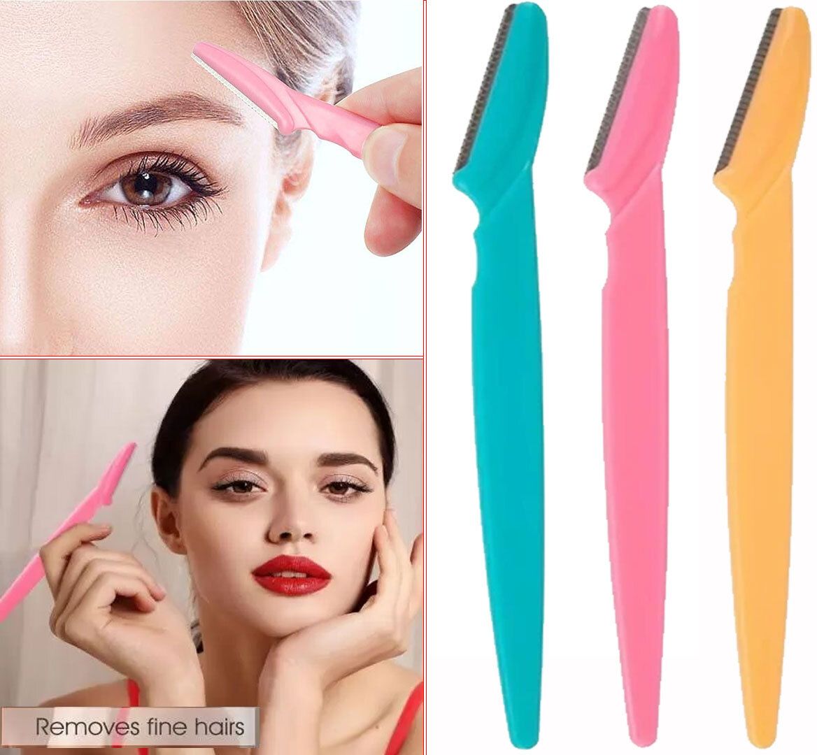 Best Eye Brow Epilation Hair Removal Cutter Shaver Blades Makeup Tools, Men & Women-image-3