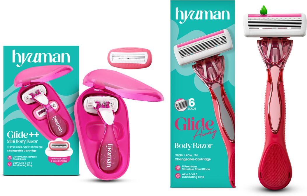 Glide++ Mini Body Razor + Glide Away Razor Shaving Combo, Women-image-31
