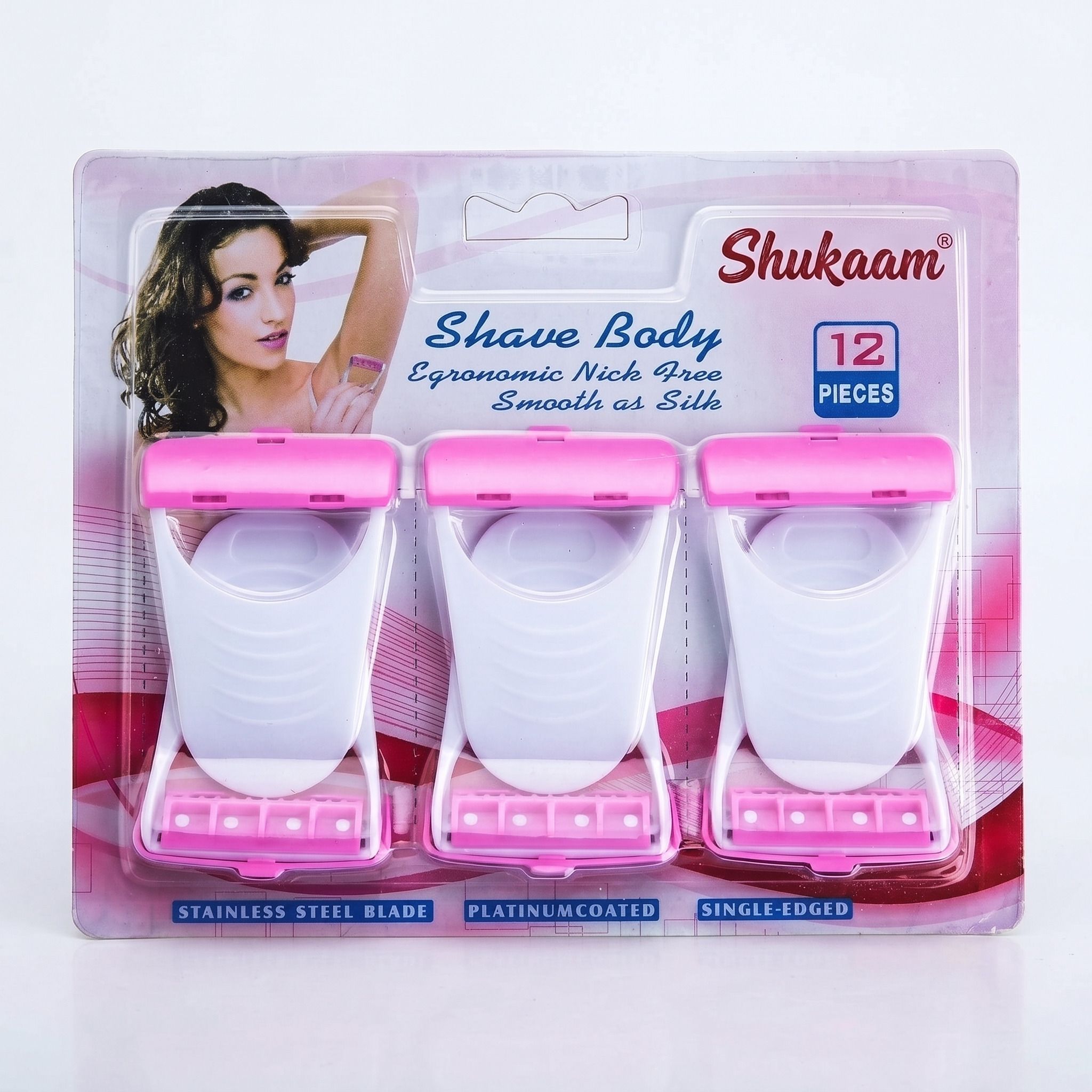 shukaam Women's Disposable Body Razor for Face & Body | Pack of 12, Women-picture-18