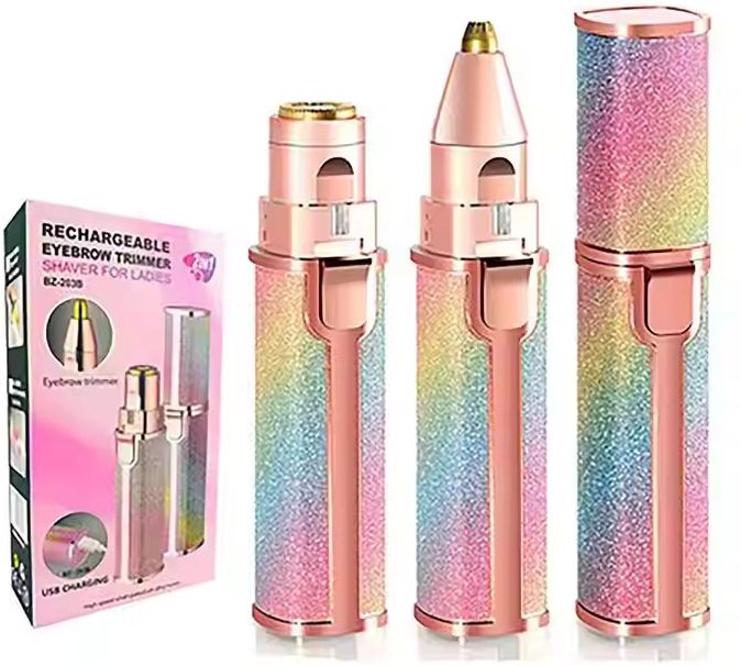 ubronik 2 in 1 Lipstick Shape Flawless Waxing Facial Hair Removal Remover, Women-picture-28