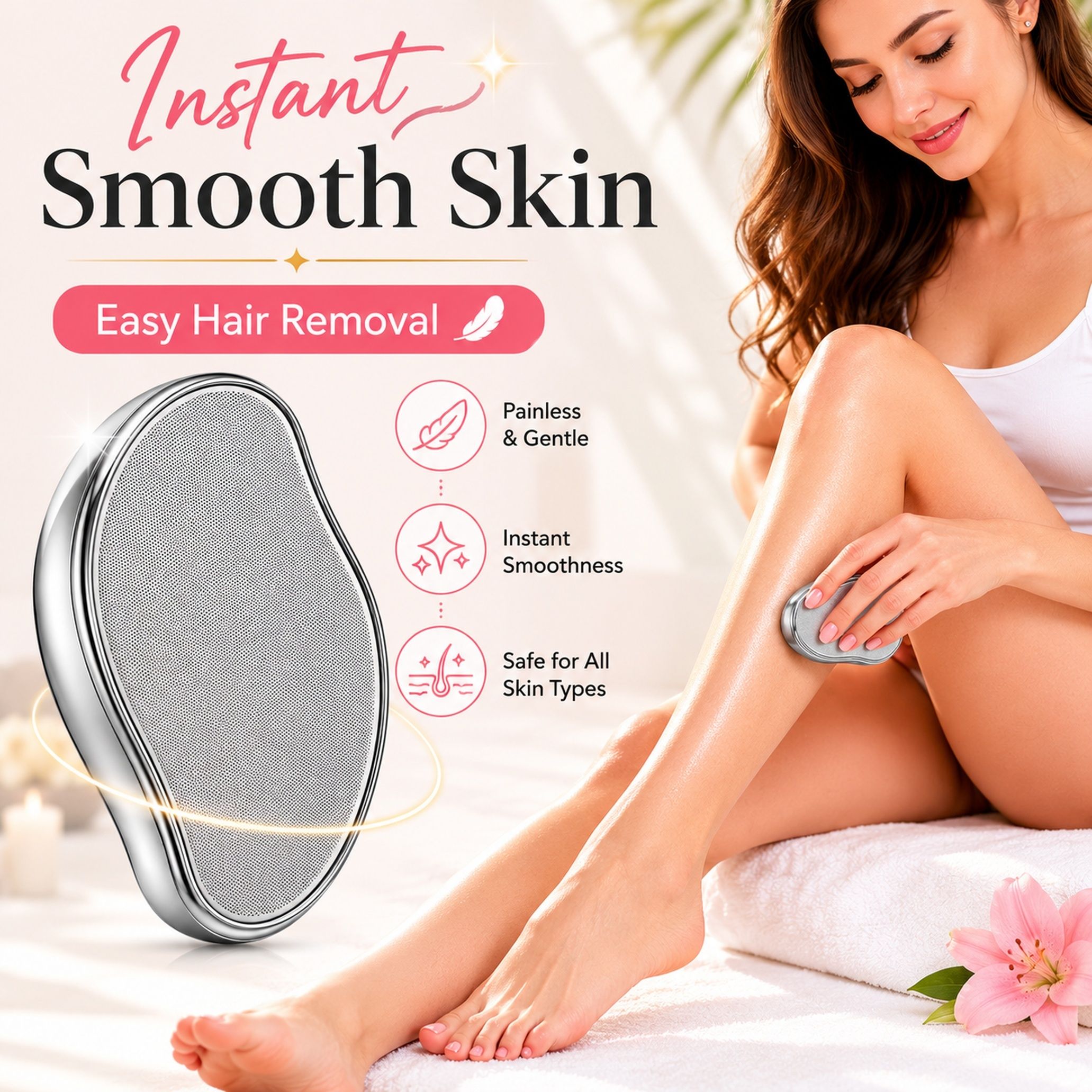 nuvio Hair Removal Crystal Eraser for Smooth Skin Care, Men & Women-picture-6