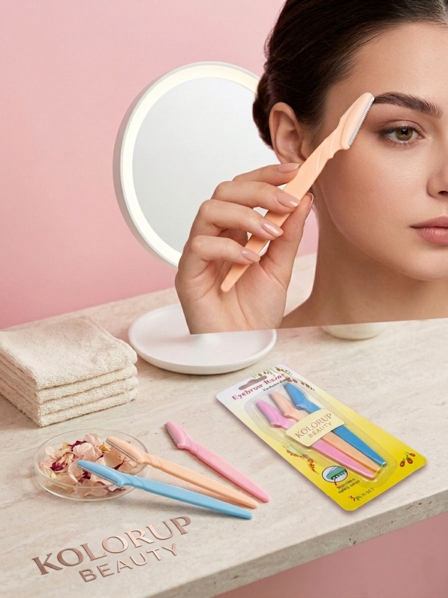 Eyebrow Razor Pack of 3 includes 3, Men & Women-image-7