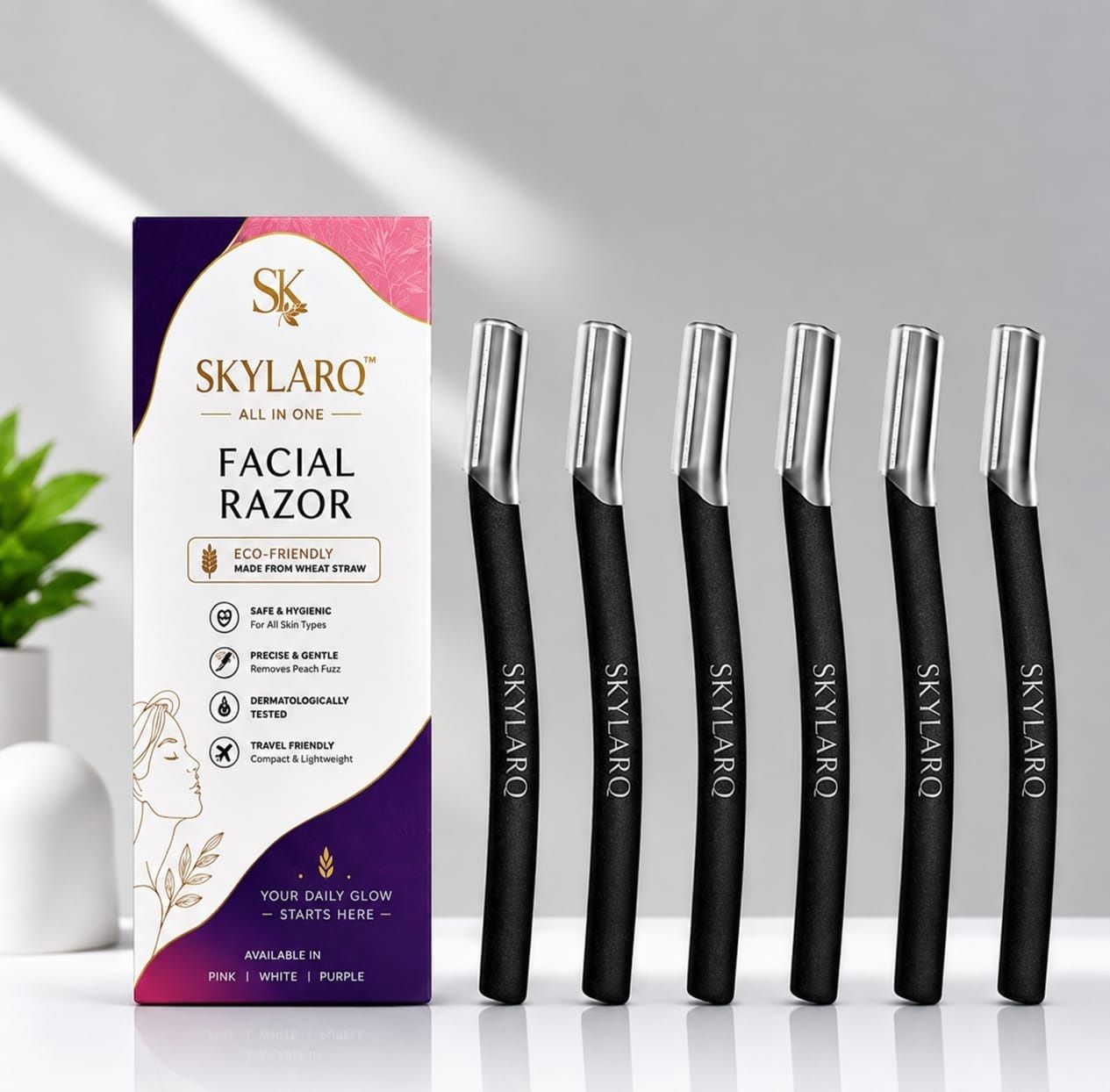 Precision Beard Styling Tool | Face Razor | Sharp & Safe | Men (Pack of 6), Men & Women-image-20