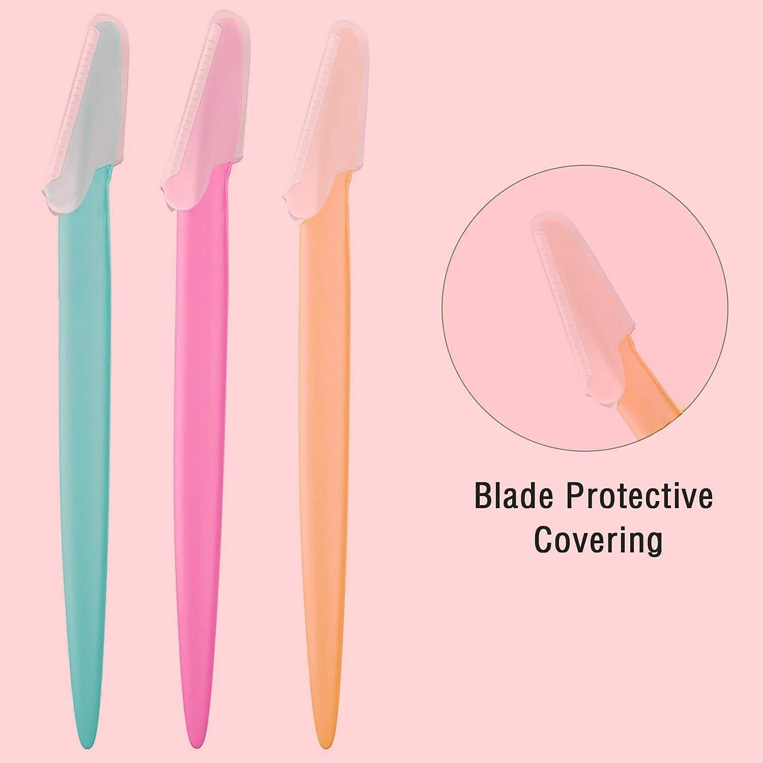 Eyebrow Razor for Women Face Hair Remover Facial Shaving Tool for Smooth Ski, Women-image-9