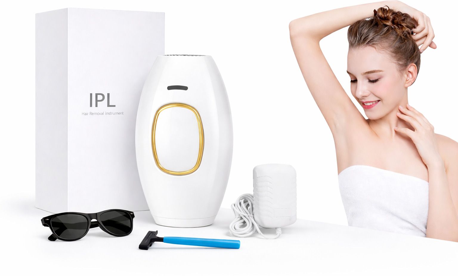 DVIMART Painless IPL Laser Hair Remover Device for Long-Term Smooth Skin Body Care-image-7