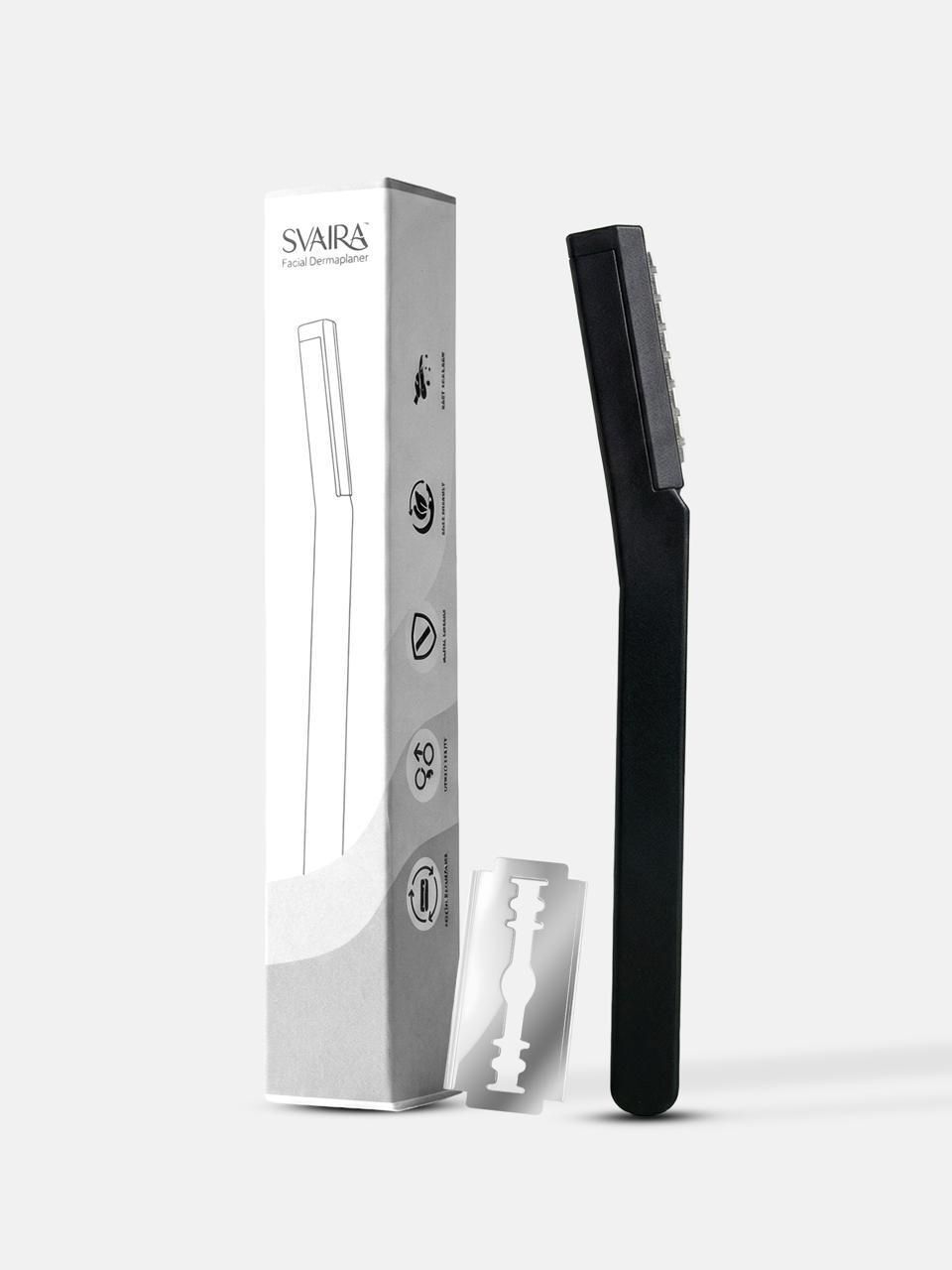 svaira Face Razor|Reusable Blade|Hair Removal|Exfoliate|Beard Shaper|Dermaplaning Tool, Men & Women-picture-25