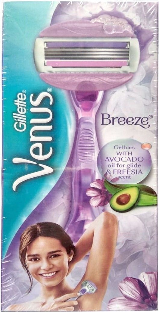 gillette Venus Breeze Razor ( Gel Bars With Avocado Oil For Glide & Freesia Scent ), Women-picture-28