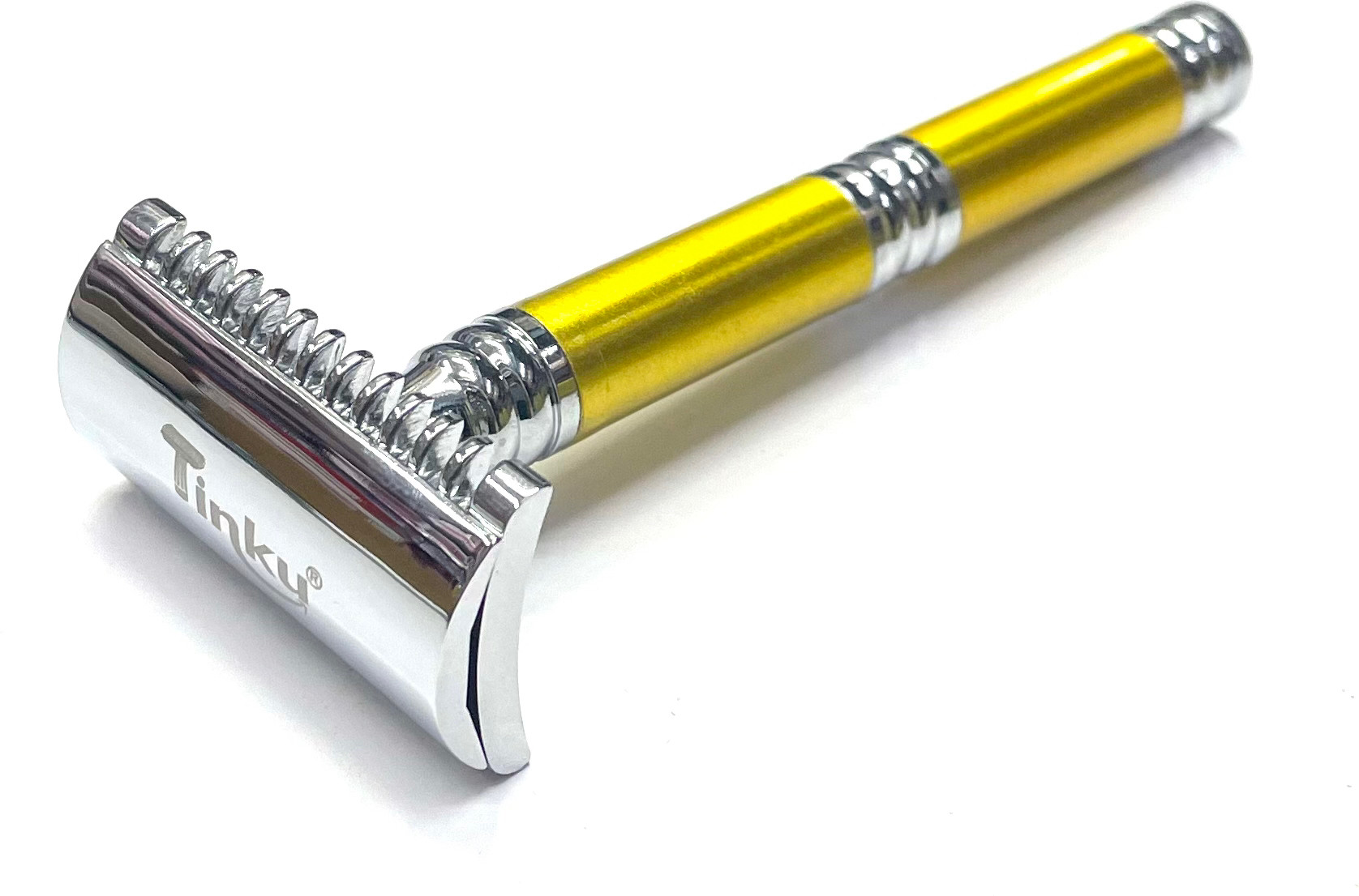 tinku DOUBLE EDGE BRASS SAFETY RAZOR (T108-OC) OPEN COMB, Men image 1