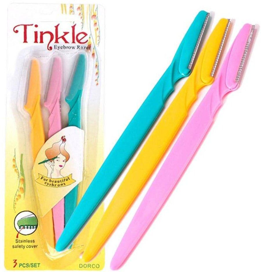 Twinkle Face & Eyebrow Razor Pack of 3 Reusable Hair Removal Tool, Women-image-26