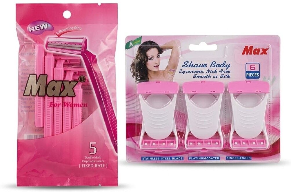 5 Pcs Disposable Razor + Mini Razor Combo Pack of 6 for Men & Women, Women-image-38
