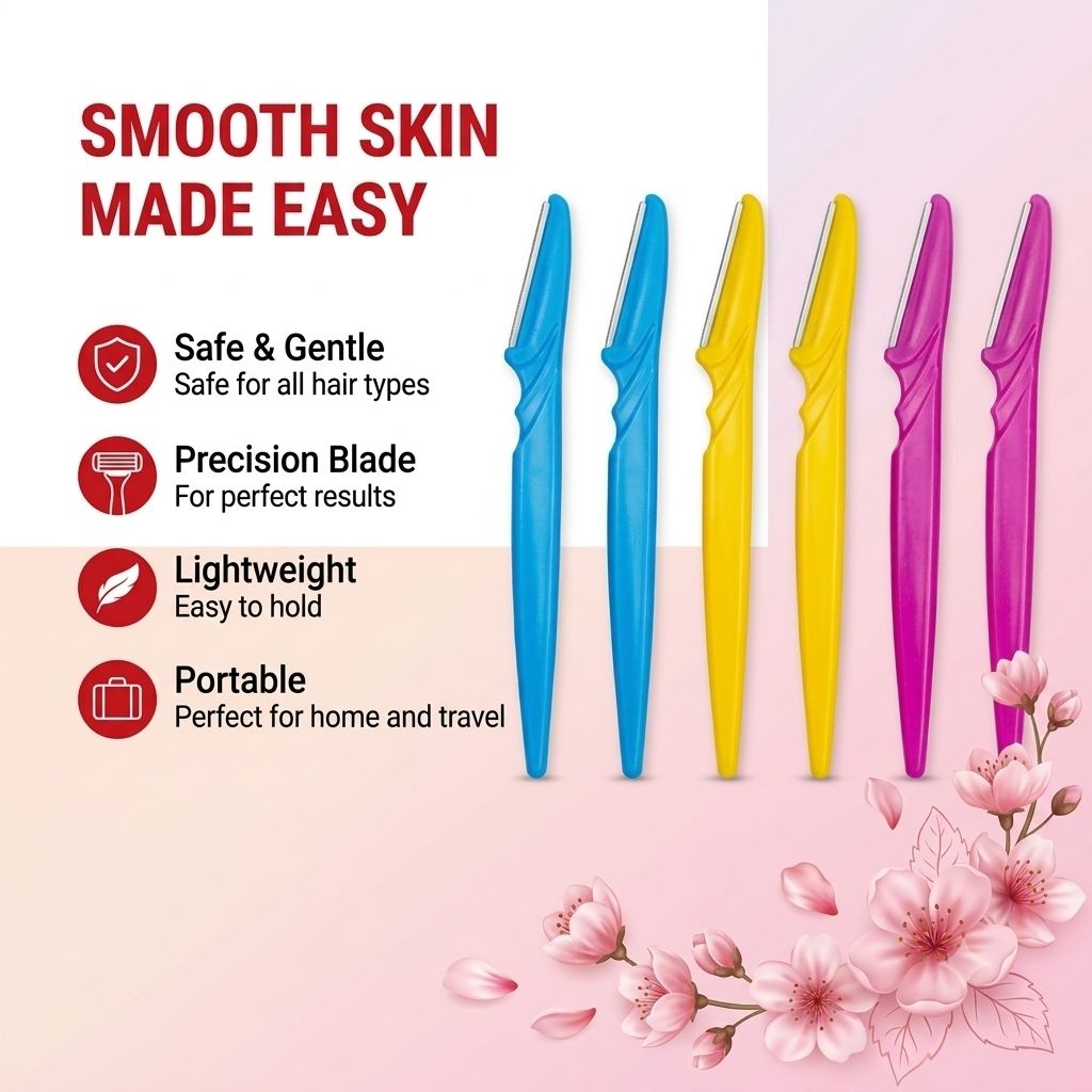 Eyebrow Razor for Women Pack of 6 | Facial Hair Remover | Precision Trimmer, Men & Women-image-13