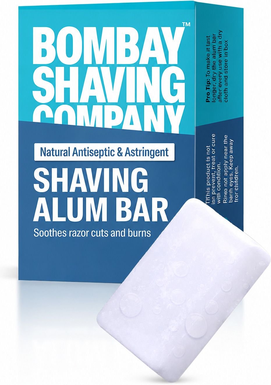bombay shaving company Shaving Alum Bar For Men| Pure & Natural | After Shave Bar Antiseptic Shaving Soap-picture-13