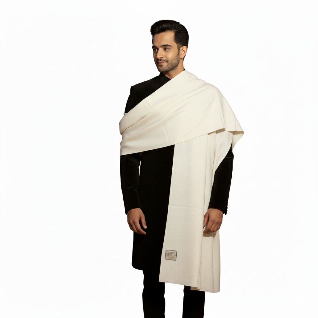 Kriti Wool Solid Men Shawl-picture-10