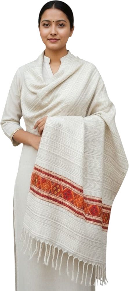 Label Ambey Wool Self Design Women, Men Shawl-picture-48