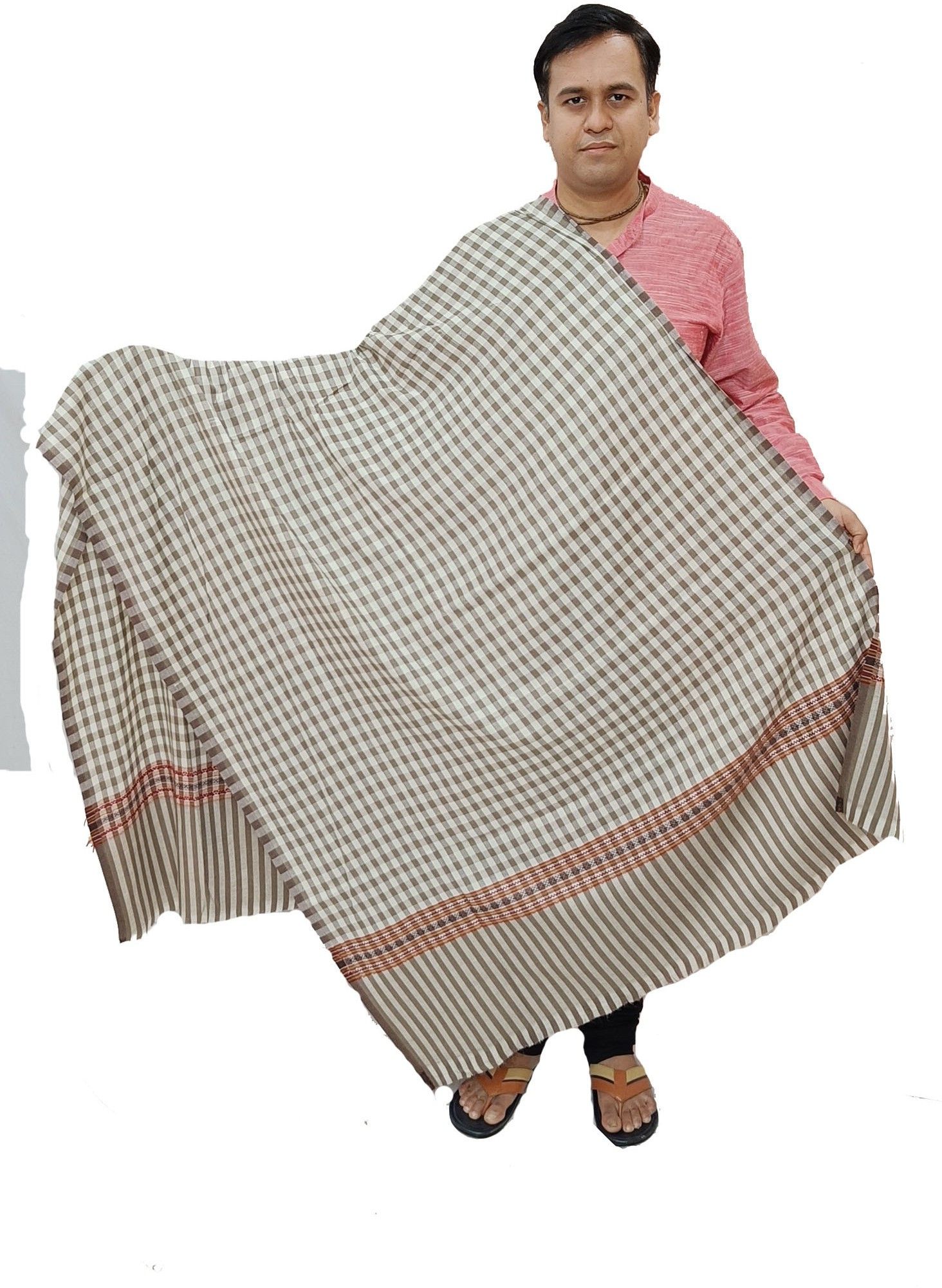 Vrinde Wool Checkered Men Shawl-picture-27