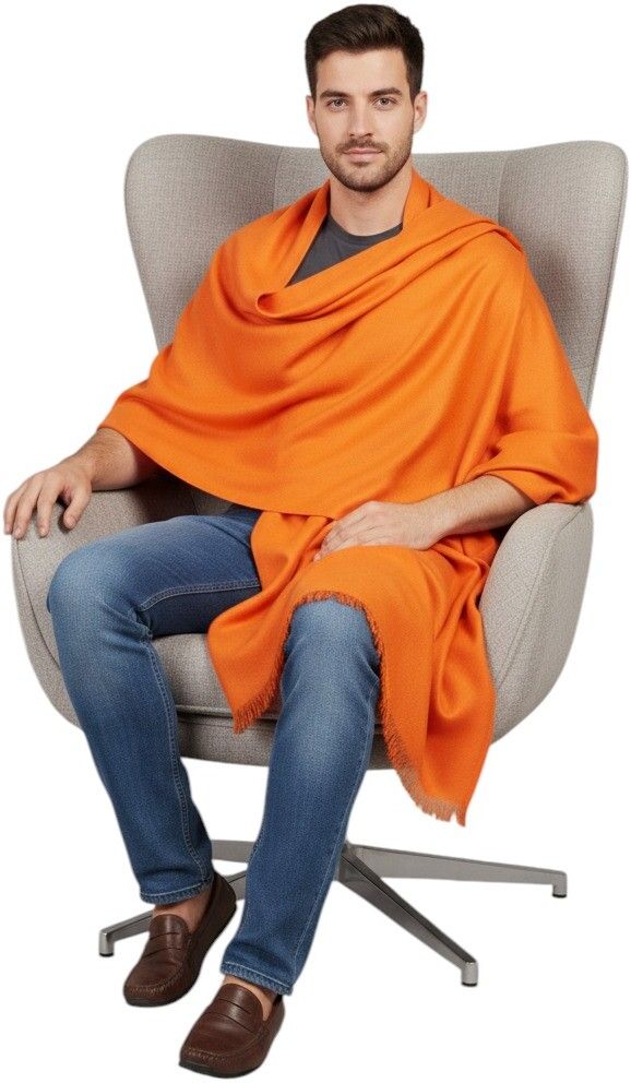 KAVIM Wool Solid Men Shawl-picture-38