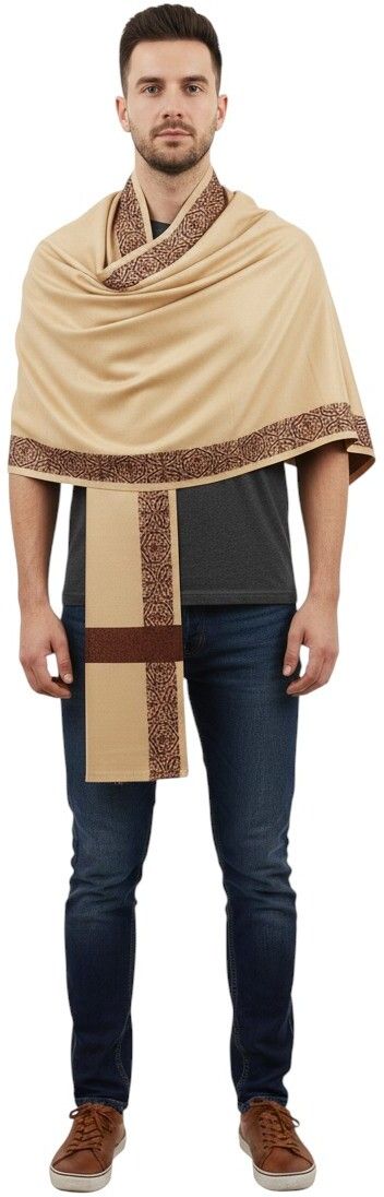 Vrinde Wool Solid Men Shawl-picture-27