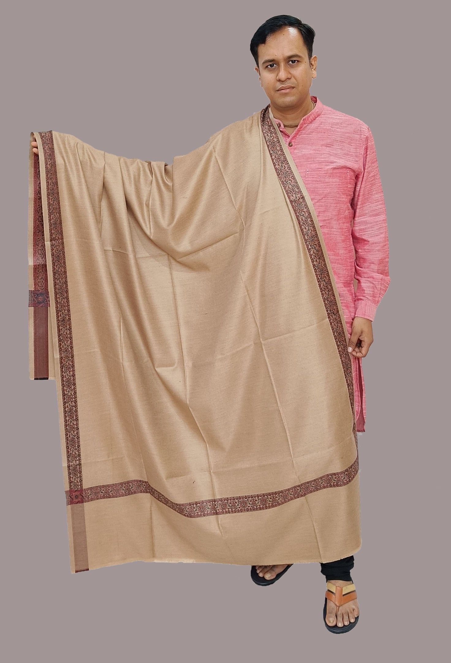 Sprha Wool Solid Men Shawl-picture-17