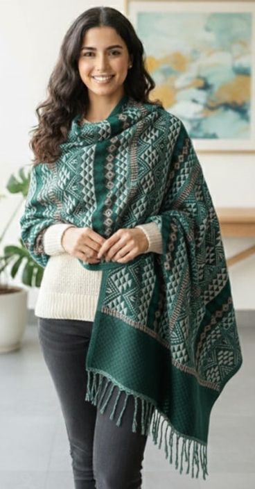 SR Collection Wool Printed Men, Women Shawl-picture-33