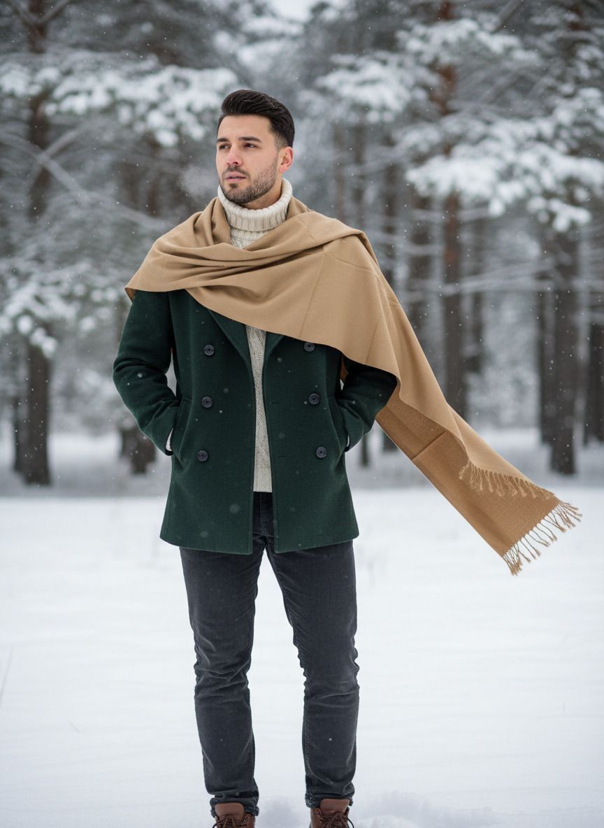 HILFIRE REGION Wool Woven Men Shawl-picture-48