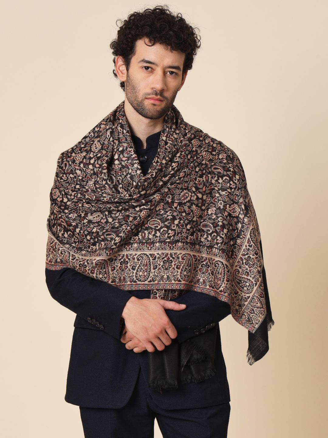Zamour Acrylic Woven Men Shawl-picture-13