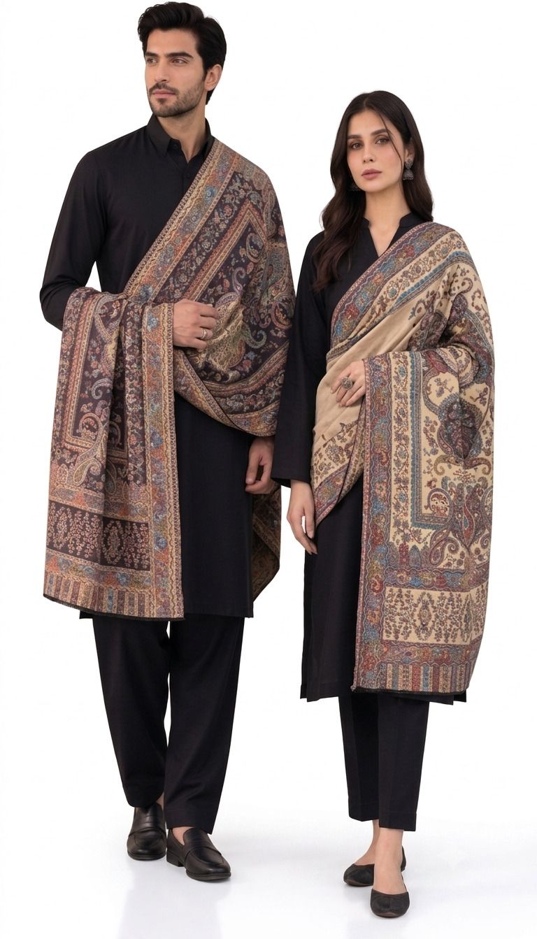 THEKAPDAKART Pashmina Floral Print Men, Women Shawl-picture-17