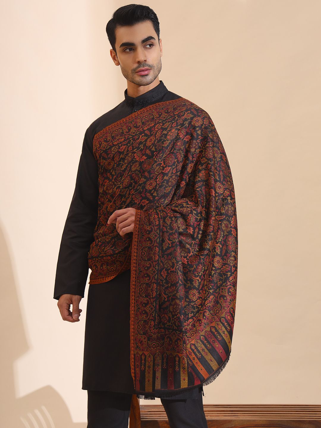 Zamour Acrylic Woven Men Shawl-picture-31