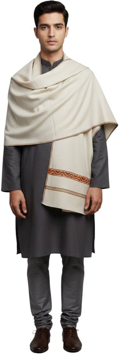 Vrinde Wool Solid Men Shawl-picture-33