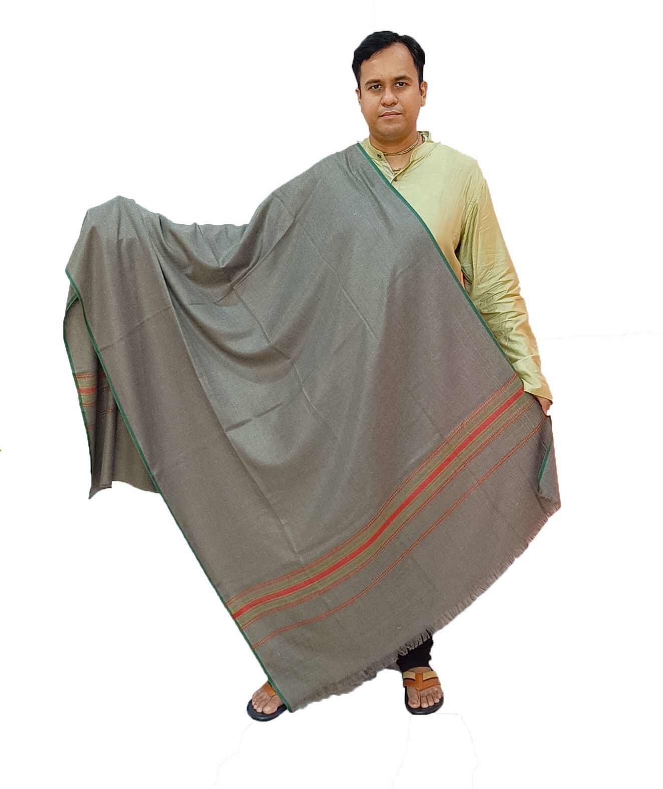 Vrinde Wool Solid Men Shawl-picture-29