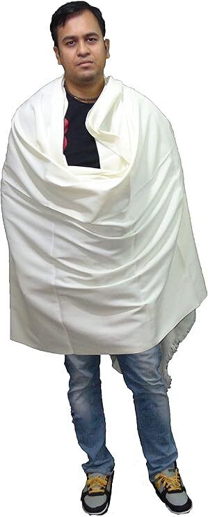 Kashmiri Thead Wool Self Design Men Shawl-picture-26