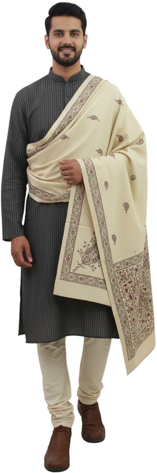 Sprha Wool Printed Men Shawl-picture-40