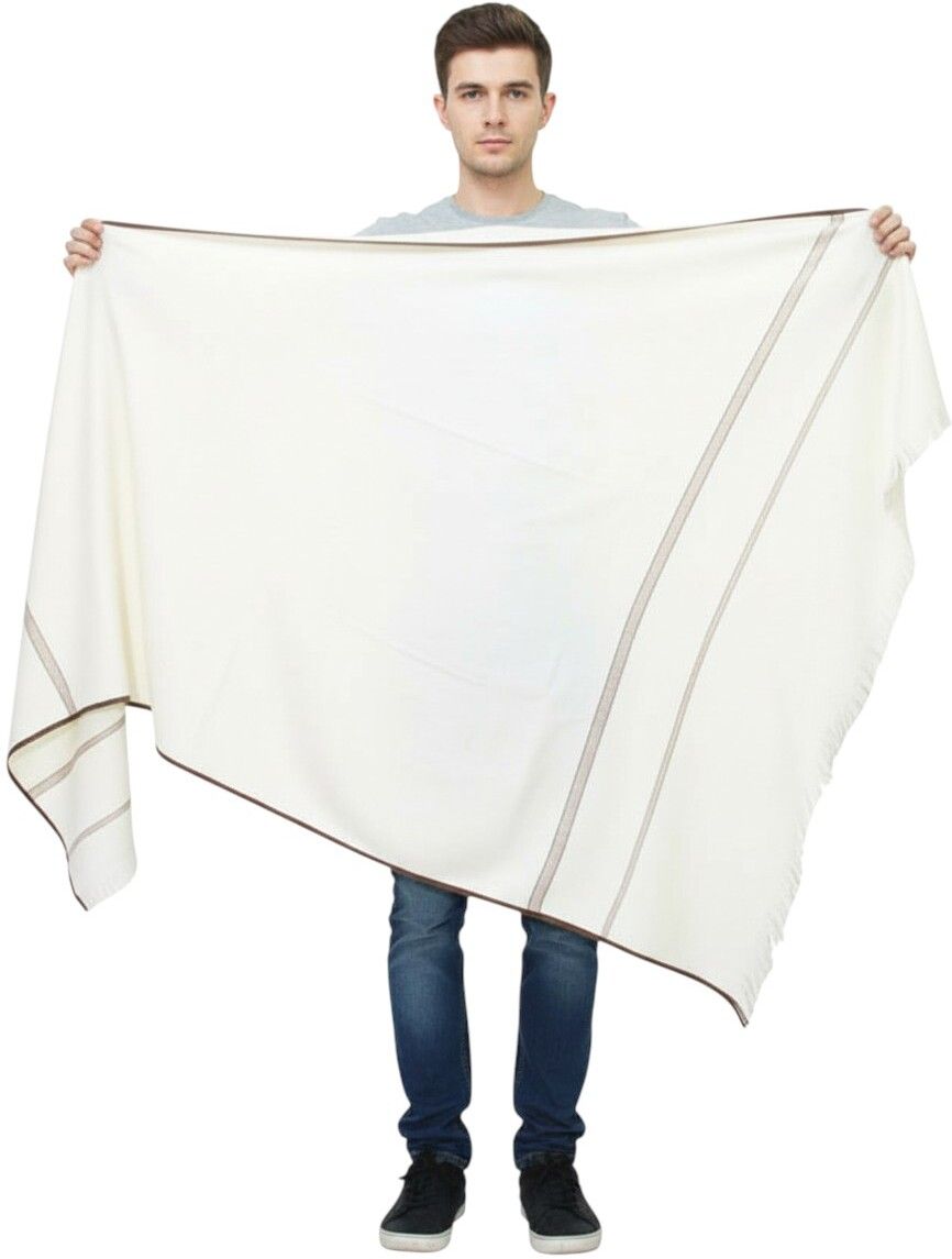 Sprha Wool Self Design Men Shawl-picture-34
