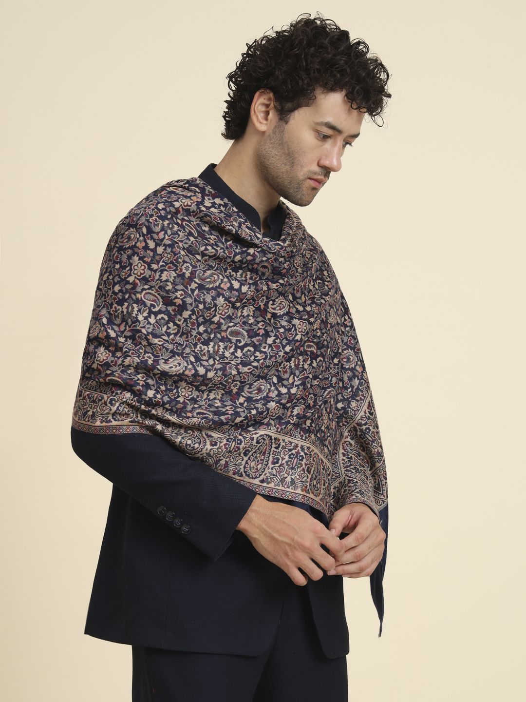 Zamour Polyester Woven Men Shawl-picture-23