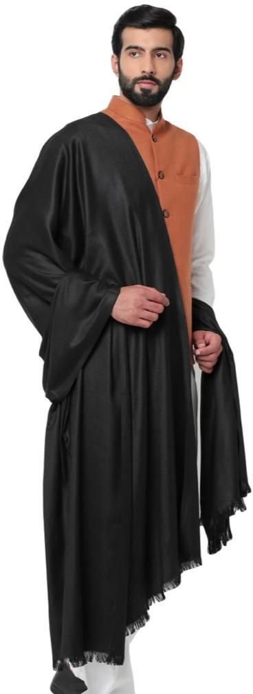 kaps Cashmere, Pashmina Solid Men Shawl-image-16
