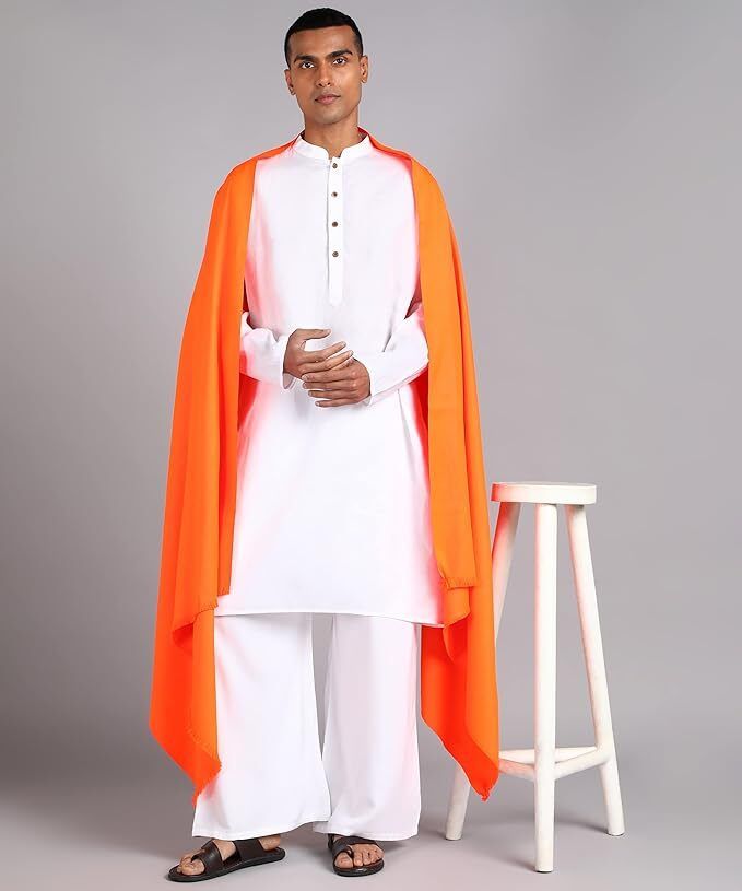 Kashmiri Thead Wool Self Design Men Shawl-picture-12