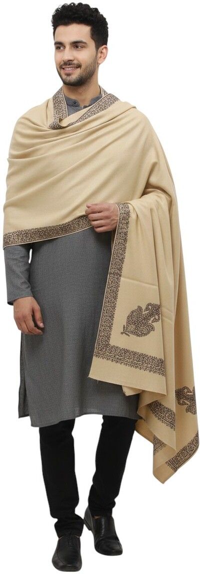 Sprha Pashmina Embroidered Men Shawl-picture-45