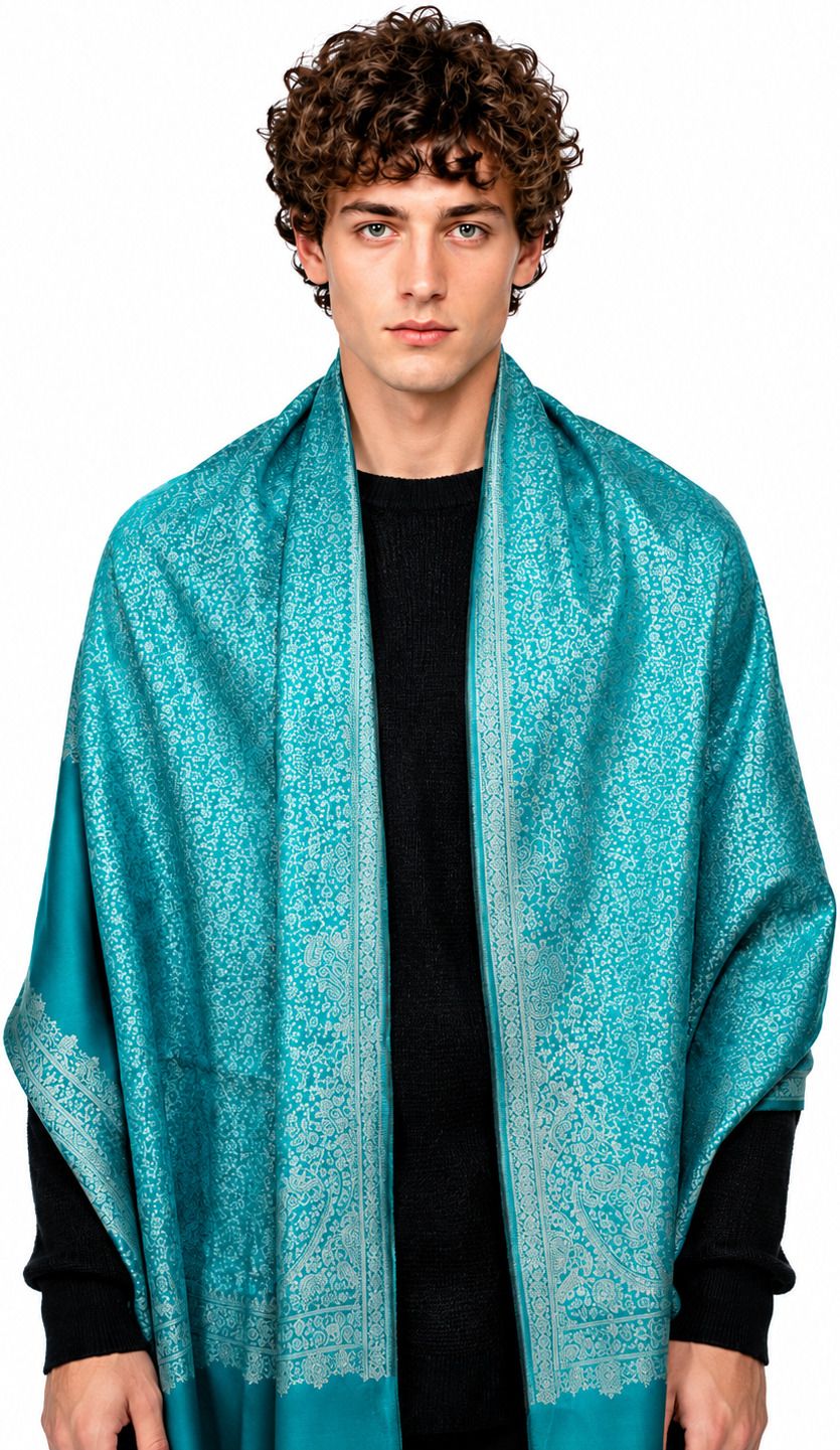 manra Wool Paisley Men Shawl-picture-16