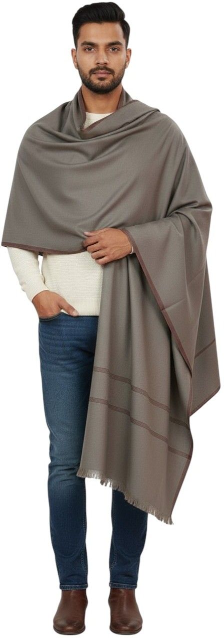 Vrinde Wool Self Design Men Shawl-picture-16