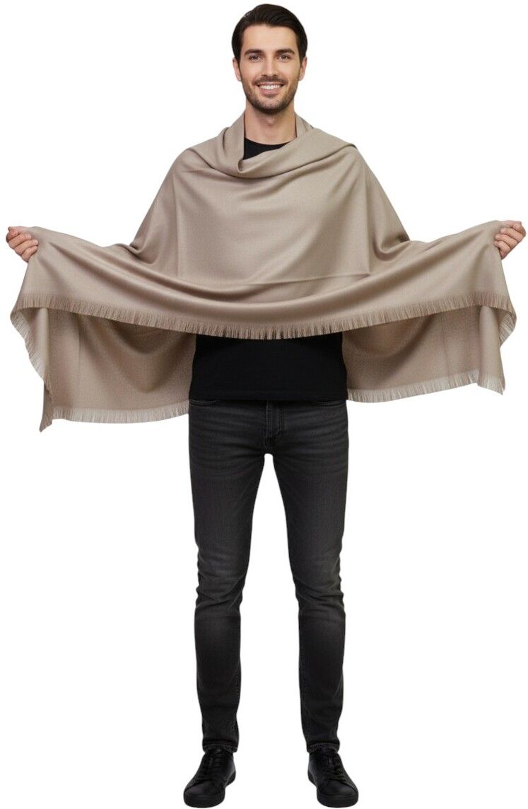 Vrinde Wool Solid Men Shawl-picture-31