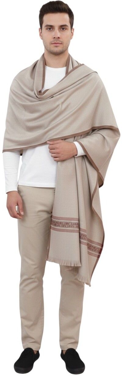 Sprha Wool Solid Men Shawl-picture-33